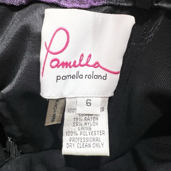 Pamella Roland Cloud Jacquard Ombré Dress Gown NWT Sz 6 - Picture 10 of 14